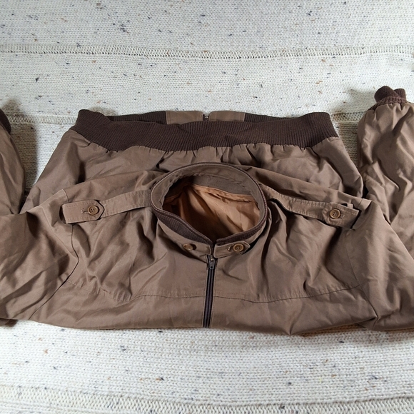 Men's Brown Bomber Jacket - Picture 9 of 11